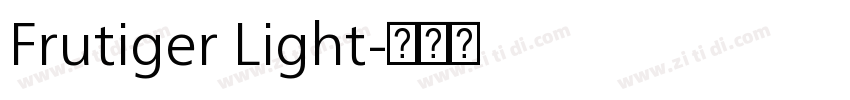 Frutiger Light字体转换